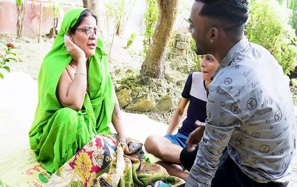 TWO DESI BOYZ DOING FUN WITH HIS GRAND MOM_ HARDCORE SEX